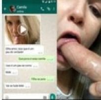 Vídeo caseiro da loira safadinha caiu no whatsapp fazendo boquete