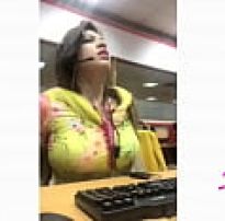 Imo call with big boobs girl in call center